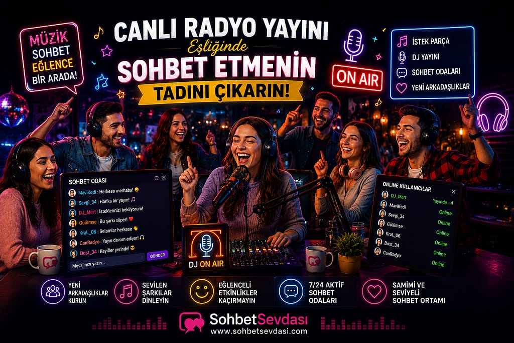 Canlı Radyo Yayını Eşliğinde Sohbet Etmenin Tadını Çıkarın