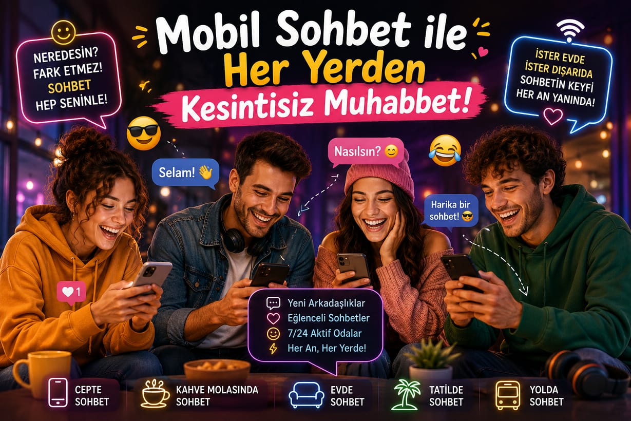 Mobil Sohbet ile Her Yerden Kesintisiz Muhabbet Mobil Sohbet ile Her Yerden Kesintisiz Muhabbet