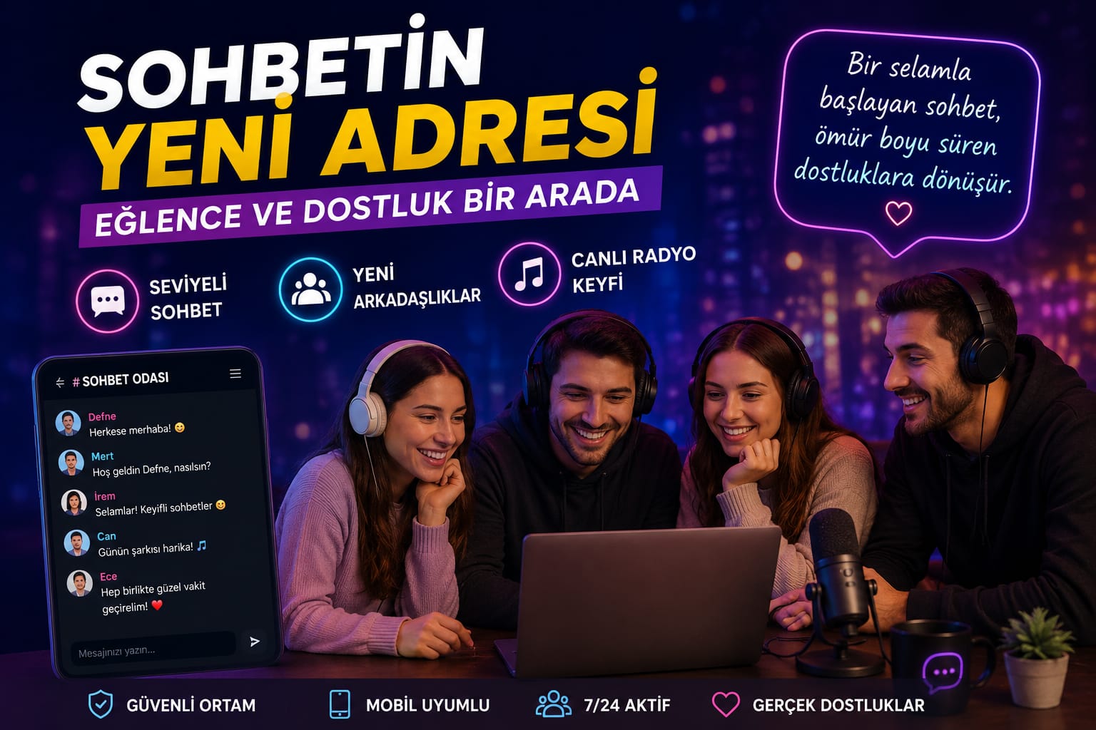 Sohbetin Yeni Adresi: Eğlence ve Dostluk Bir Arada Sohbetin Yeni Adresi: Eğlence ve Dostluk Bir Arada